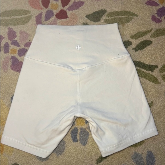 lululemon athletica Pants - lululemon athletica Cream Bike Shorts